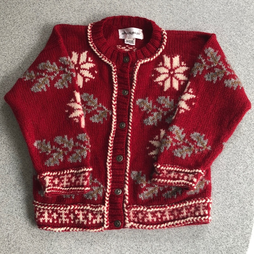 Mollygoggles Christmas cardigan sweater